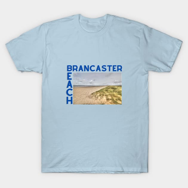 Brancaster Beach Norfolk T-Shirt by MyriadNorfolk